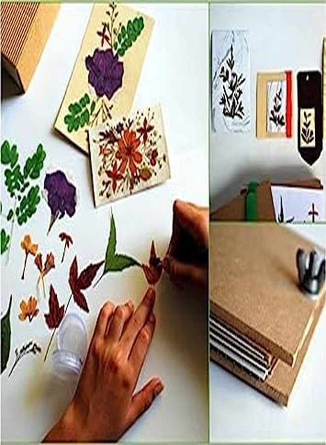 Active Hands Combo Japanese and Traditional Notepad Making Book Binding Kit + Dried Press Flower Arrangement Hobby Craft Kit - Image 5