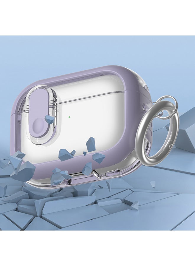 Loquat Airpods Pro2 Generation Protective Case Soft Transparent Suitable For Apple Earphone Case Transparent Simple Lock Earphone Protective Case-color:pink-Applicable Models:airpods 1/2 Generation - Image 5