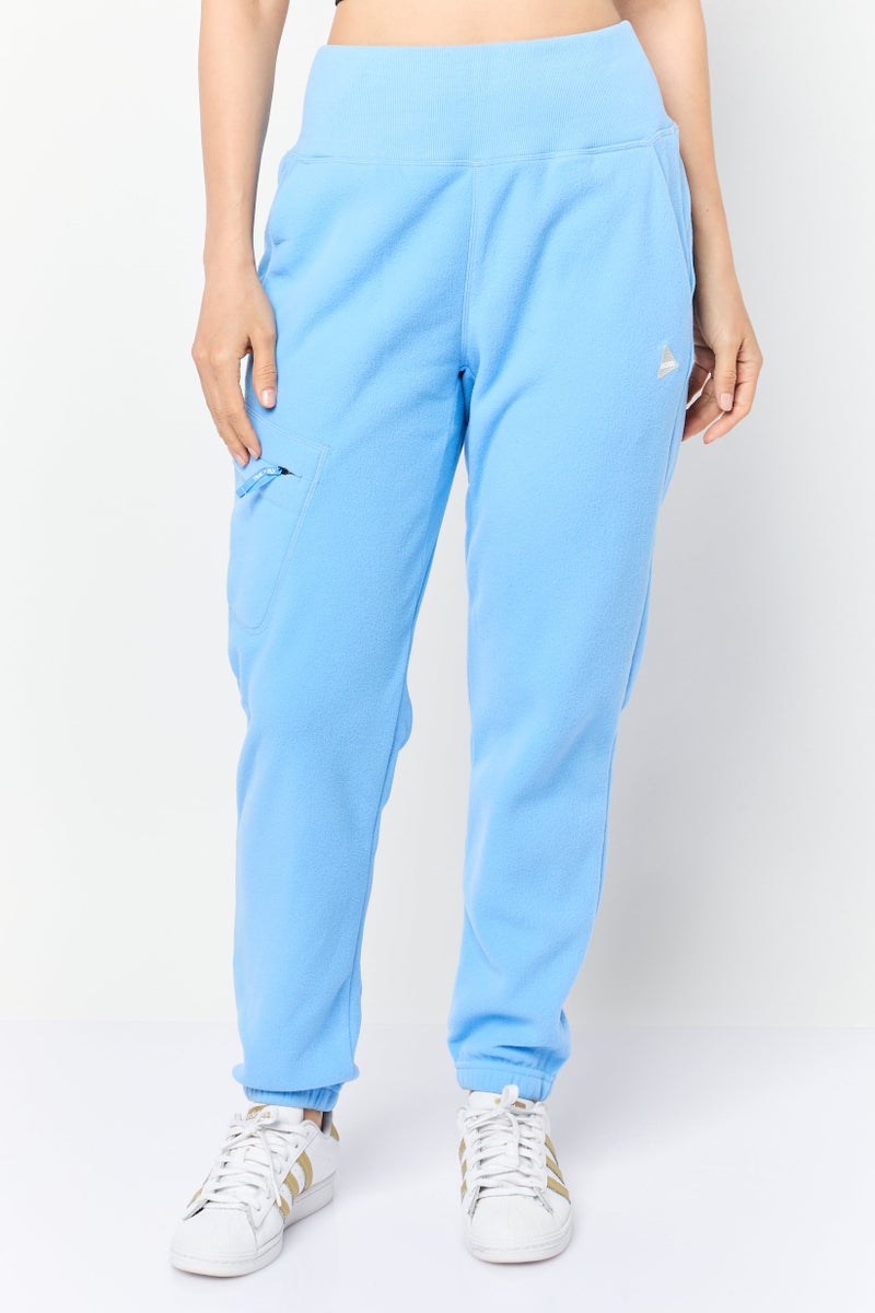 Hoka Women Sportswear Fit Running Fleece Jogger Pants, Blue - Image 1