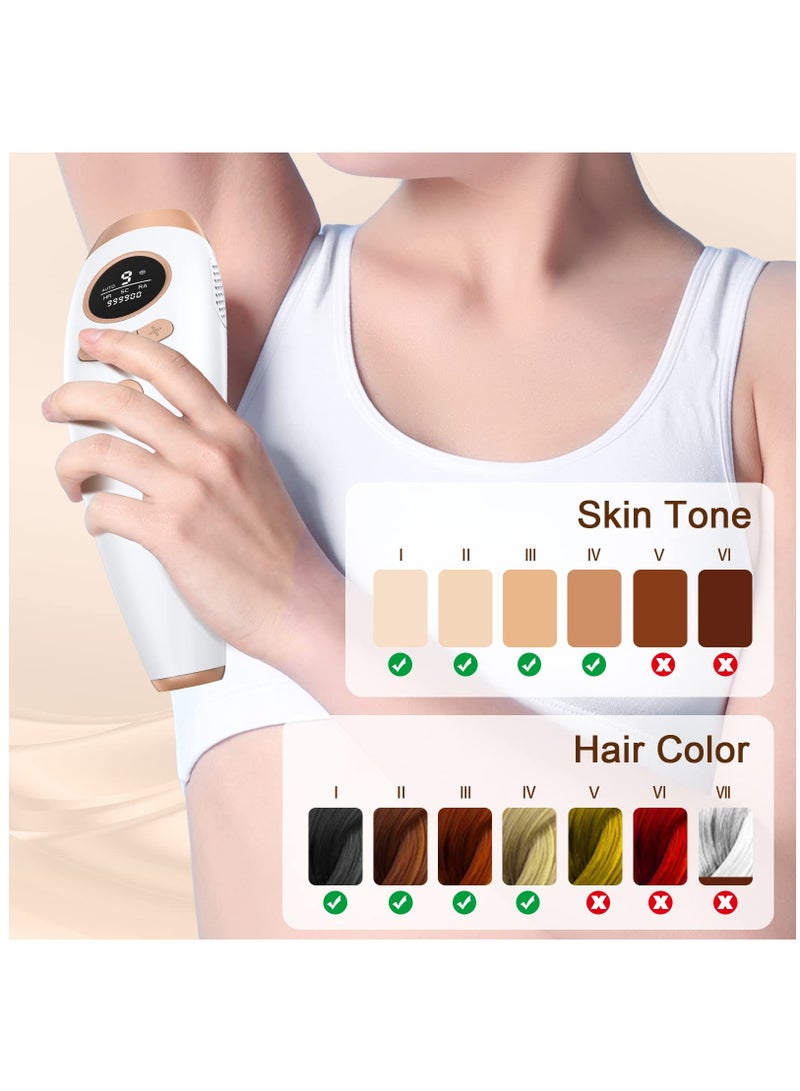 SYOSI IPL Hair Removal for Women and Men, Laser Permanent 3-In-1 Face Leg Arm Back Whole Body Hair Remover, 999,900 Flashes FDA Cleared Home Use Device - Image 5