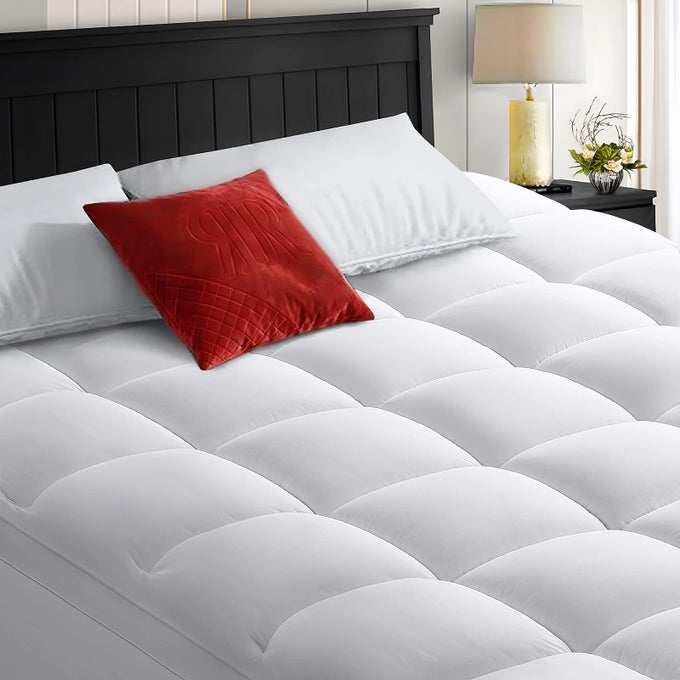 TWIN XL MATTRESS TOPPER EXTRA THICK COOLING MATTRESS PAD 400TC COTTON TOP PLUSH DOWN ALTERNATIVE FILL PILLOW TOP MATTRESS COVER WITH 821 INCH DEEP POCKET 39X80 INCHES WHITECLASSIC