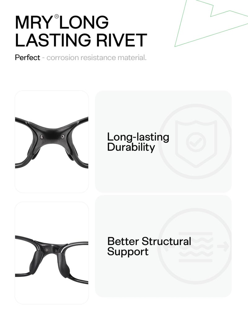 Mryok Nose Bridge Pin Rivet for Oakley X Metal Juliet/XX/Penny/Mars/Romeo 2 - Gunmetal - Image 4