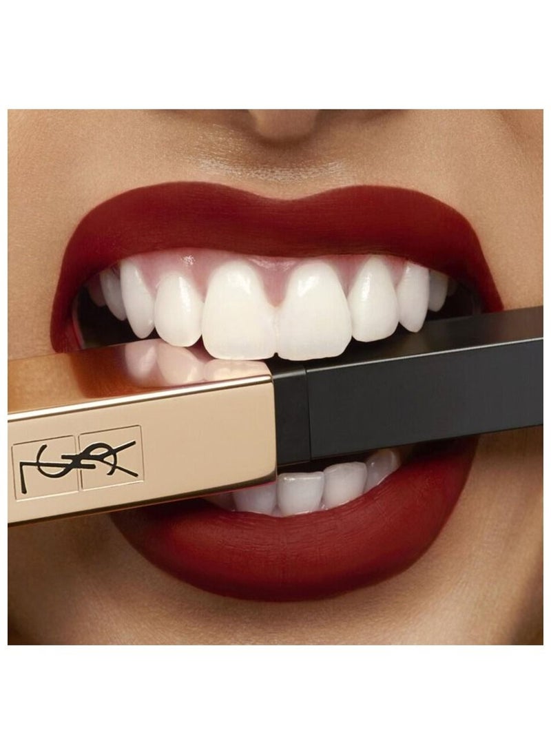 Yves Saint Laurent - Rouge Pur Couture The Slim Leather Matte Lipstick 1966 Rouge Libre 2 grams - Image 1