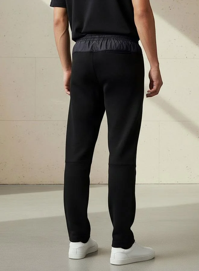 Splash Active BLACK Men Regular Fit Joggers with Pockets for Men | Best Price UAE
