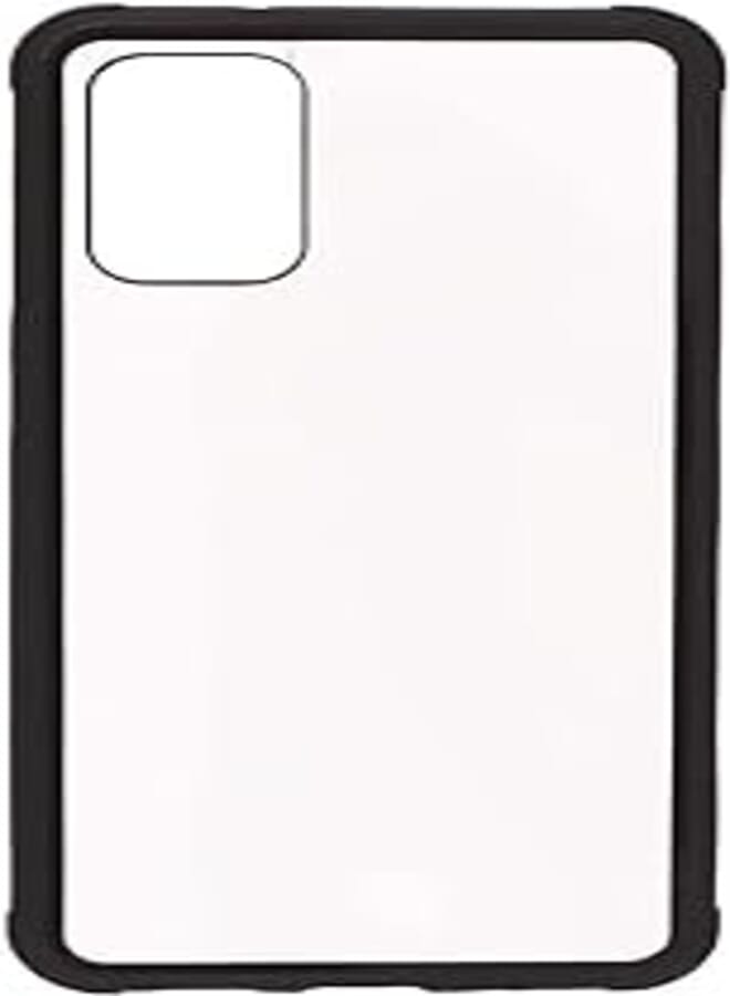 Generic Plastic Phone Case With Silicone Protection Edges And Classic Design For Samsung Galaxy S11 - Black