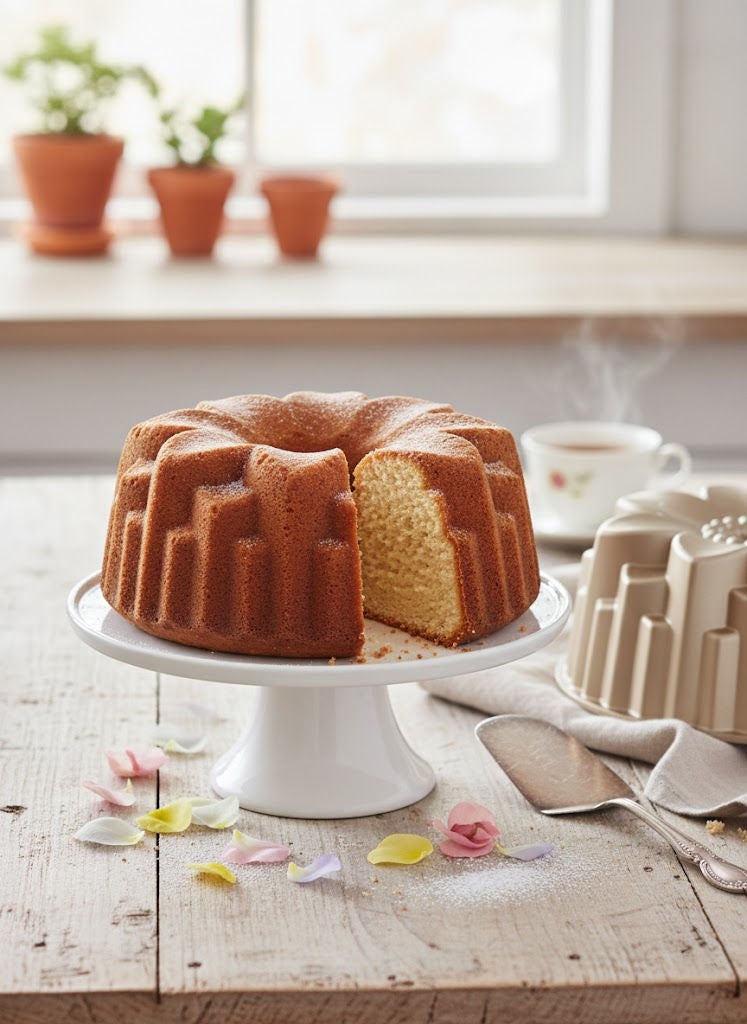 PROCILA Aluminium Granite Non-Stick Dehlia Mould Pan Beige 24cm - Image 2