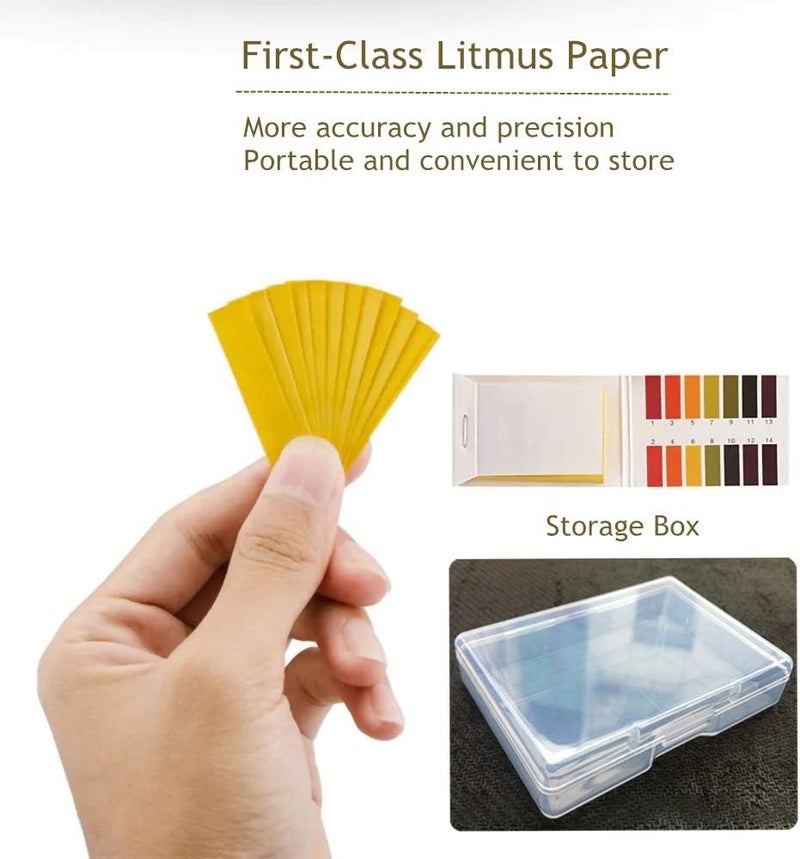 LabAider 3 Pack pH.1-14 Test Paper Extensive Test Paper Litmus Test Paper 240 Strips pH Test with Storage Case for Saliva Urine Water Soil Testing Pet Food and Diet pH Monitoring (3 PACK with Storage Case) - Image 2