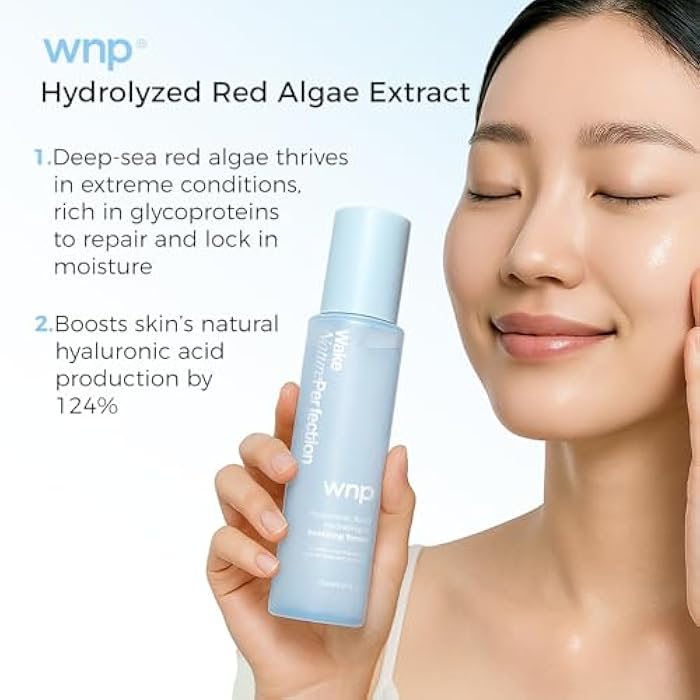 WNP Hyaluronic Acid Hydrating&Soothing Toner: 4D Hyaluronic Acid,Red Algae Extract,Bifida Ferment Lysate, Panthenol Deep Moisture&Skin Barrier Repair Vegan Skincare for Dry & Sensitive Skin - Image 5
