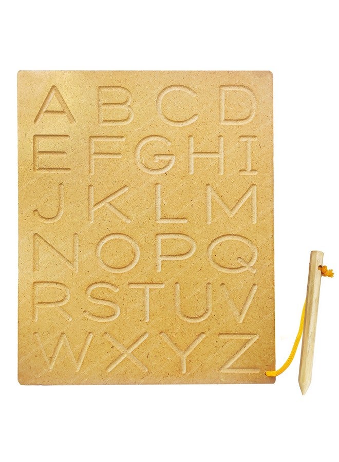 FunBlast FunBlast Wooden Alphabet Tracing Board - ABC Trace Letters Capital Alphabet Writing Practice Tracing Boards for Kids - Multi Color  - Image 1