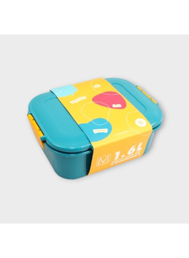 M-Design Fresco Lunch Box - 1600 ml Teal/Orange - Image 3
