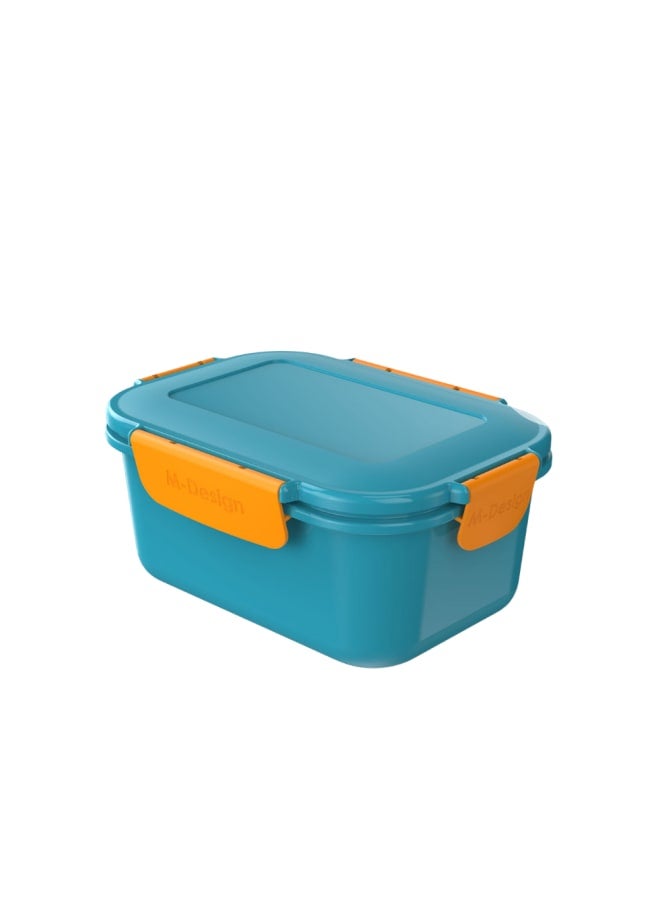 M-Design Fresco Lunch Box - 1600 ml Teal/Orange - Image 1