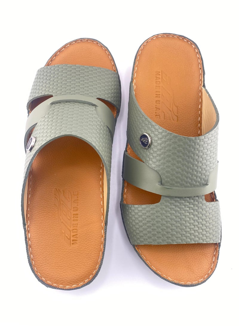 النهام صنادل رجالية فاخرة مصنوعة يدويًا من الجلد الطبيعي | متينة ومريحة | خفيفة الوزن وغير قابلة للانزلاق | أنيقة للاستخدام الكاجوال والرسمي - Image 5