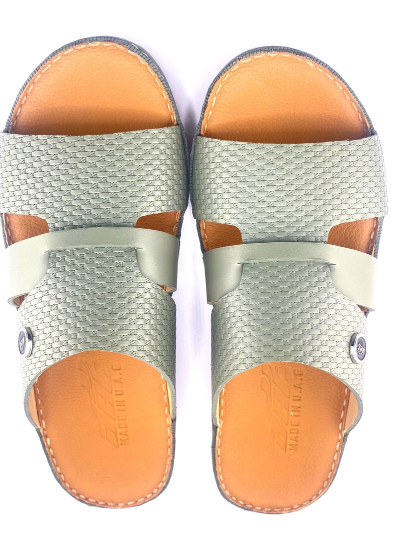 النهام صنادل رجالية فاخرة مصنوعة يدويًا من الجلد الطبيعي | متينة ومريحة | خفيفة الوزن وغير قابلة للانزلاق | أنيقة للاستخدام الكاجوال والرسمي - Image 3