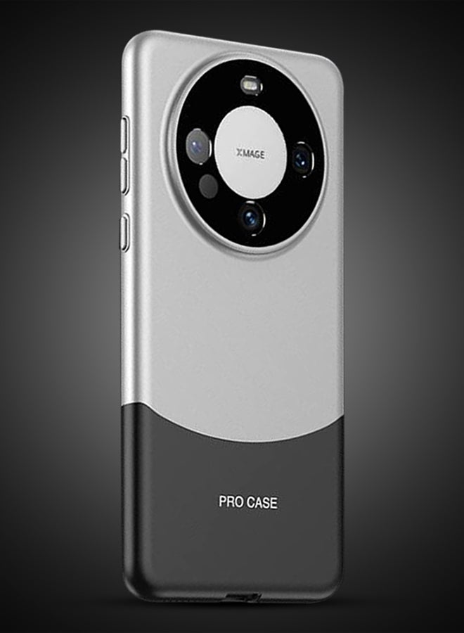 CATANES Huawei Mate 60 Pro Case Camera Full Cover Protector Shockproof Hard Case Cover Luxury and Fashionable Design Case Silver - Image 5