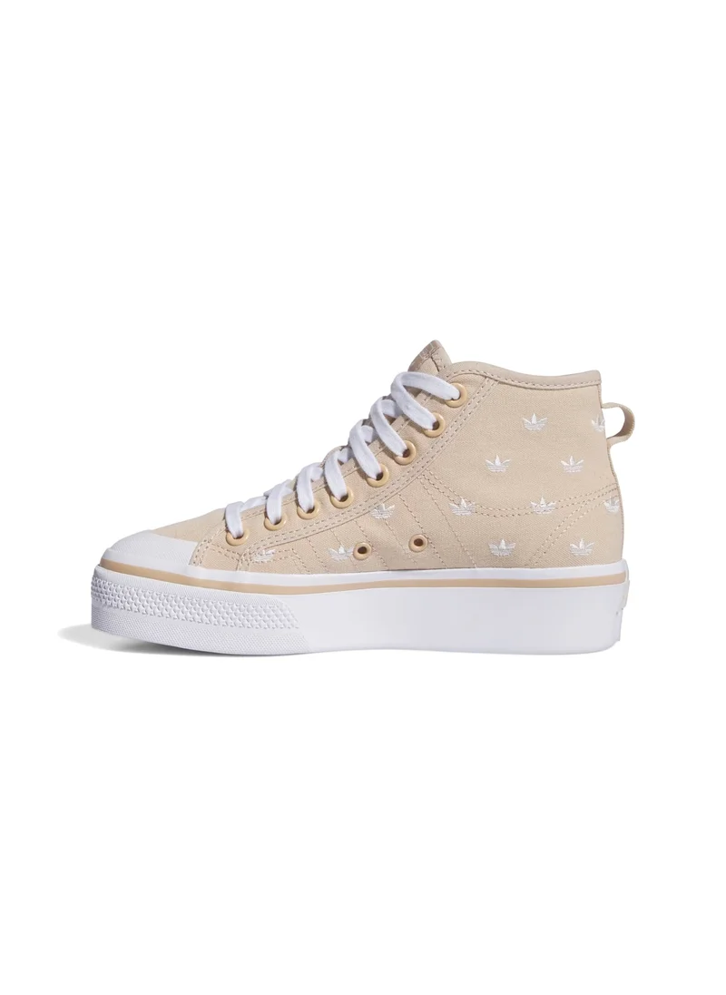 اديداس adidas NIZZA PLATFORM MID W Beige Originals Unisex Shoes