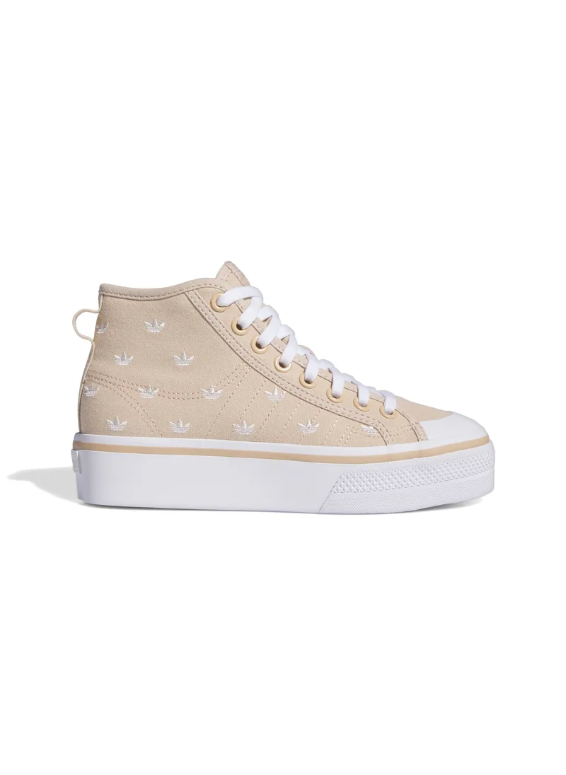 اديداس adidas NIZZA PLATFORM MID W Beige Originals Unisex Shoes