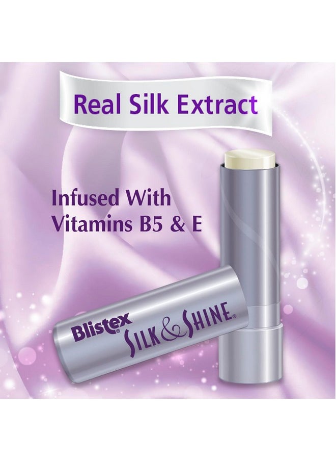 Blistex - Silk & Shine Lip Balm 0.13 Ounce Tube Pack Of 6 Vitamin B5 & E Bulk Lip Balm Super Smooth Lip Moisturizer Sheer Gloss For Finished Appearance - Image 1