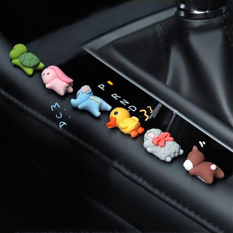 ANWoRLeT 6 Cute car Interior Decorations for car Mirrors, car Dashboard, car Center Console, Wherever You Want to Stick, Fun Gift - Image 1