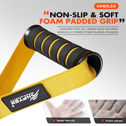 HPYGN Exercise Handles, D Handle Cable Attachment, Grip Attachments for Cable Machine Pulleys, Resistance Bands and Strength Trainers, Pull Down Exercise Accessories, Home Gym Exercise Machine Attachments - Image 3
