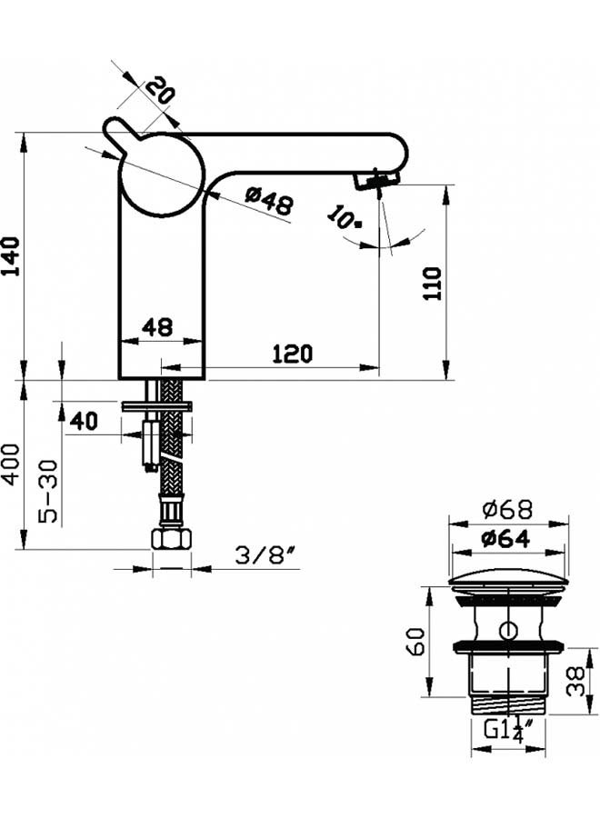 سار ديزاين SD خلاط حوض رين 1190 - Image 4