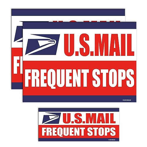 GEEKBEAR Mail Delivery Driver Car Magnet Set of 3 - Image 1