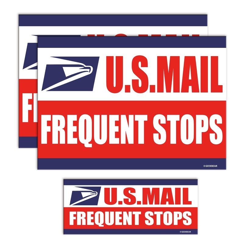 GEEKBEAR Mail Delivery Driver Car Magnet Set of 3 - Image 3