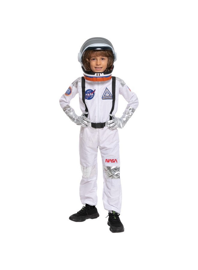 Spooktacular Creations Spooktacular Creations Halloween Astronaut Costume for Kids, Unisex White Astronaut Outfit Set with Helmet, Toddler Pilot Jumpsuit for Halloween Costume Dress-Up Party (3T, 3-4 yrs) - Image 3