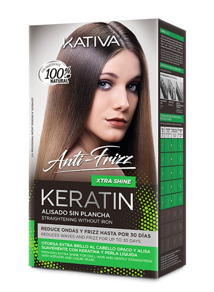 Kativa Anti Frizz Keratin Straightening without Iron Xtra Shine 1unit - Image 3