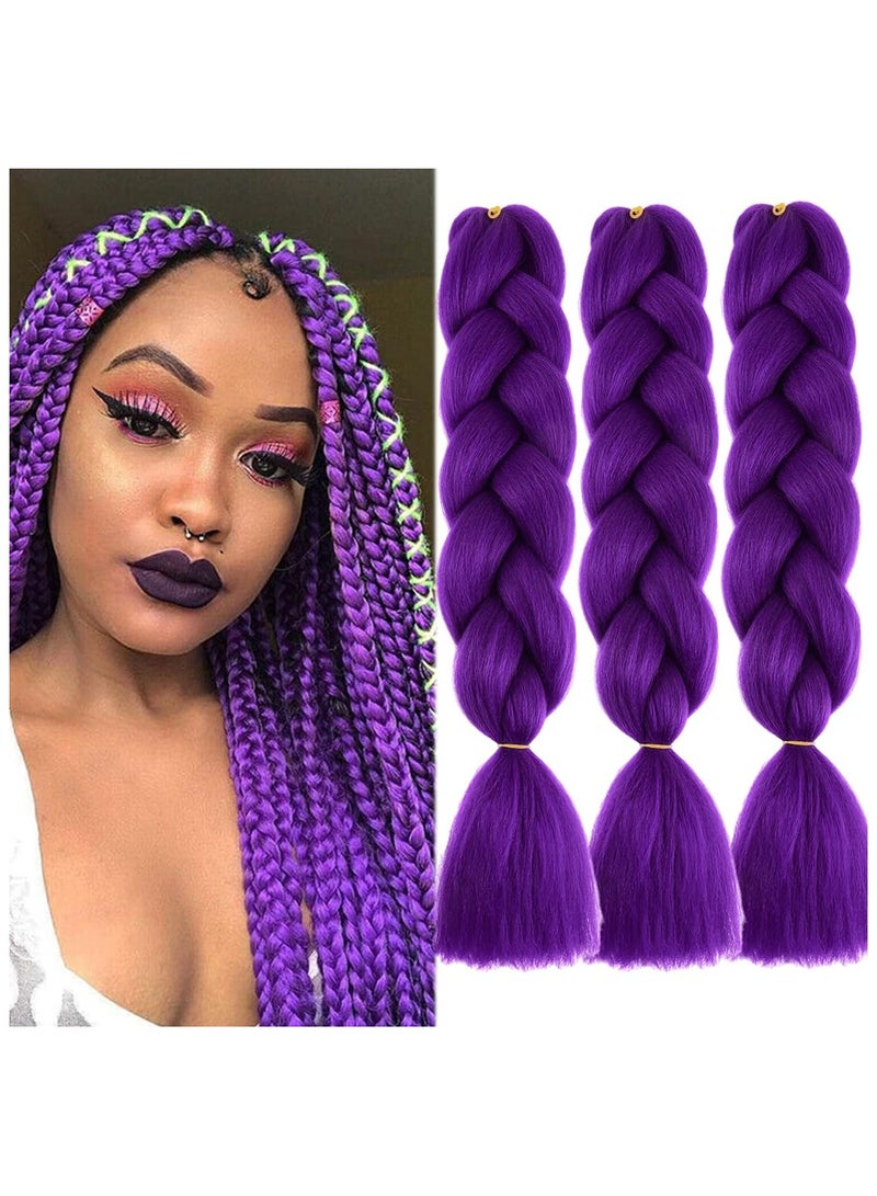 إستيل وصلات شعر الضفائر الأفريقية، وصلات شعر الضفائر الكروشيه، شعر الضفائر الاصطناعية، ألياف صناعية عالية الحرارة، شعر الضفائر الجامبو من ياكي - Image 1