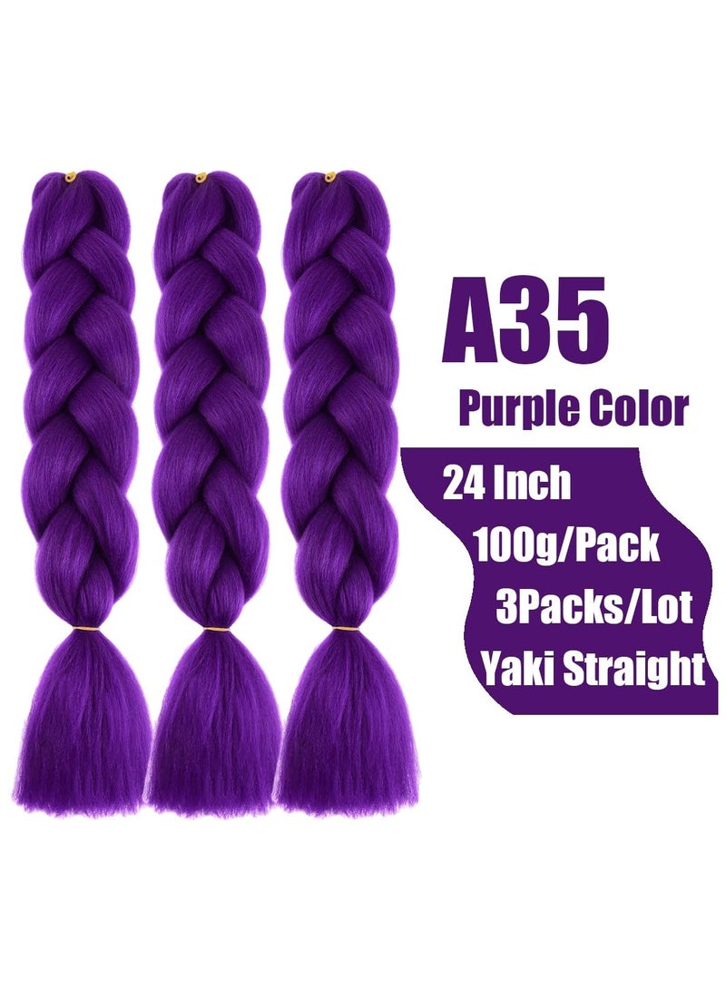 إستيل وصلات شعر الضفائر الأفريقية، وصلات شعر الضفائر الكروشيه، شعر الضفائر الاصطناعية، ألياف صناعية عالية الحرارة، شعر الضفائر الجامبو من ياكي - Image 2