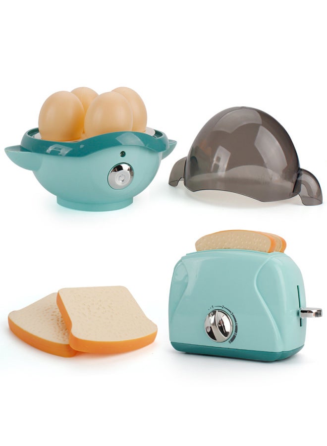 Large Kitchen Toy Set For Children Simulated Home Play Water Dispenser Bread Machine Egg Steamer Juicer Toys For Kids-Color:ZQ1003B Stove Oven 630.5G - Image 4
