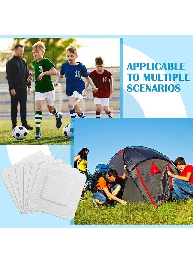 Waterproof Adhesive Island Dressing [Pack of 20], 4" x 4" Sterile Island Wound Dressing, Breathable Bordered Gauze Dressing, Individually Wrapped Latex Free Bandages with Non-Stick Central Pad - Image 4