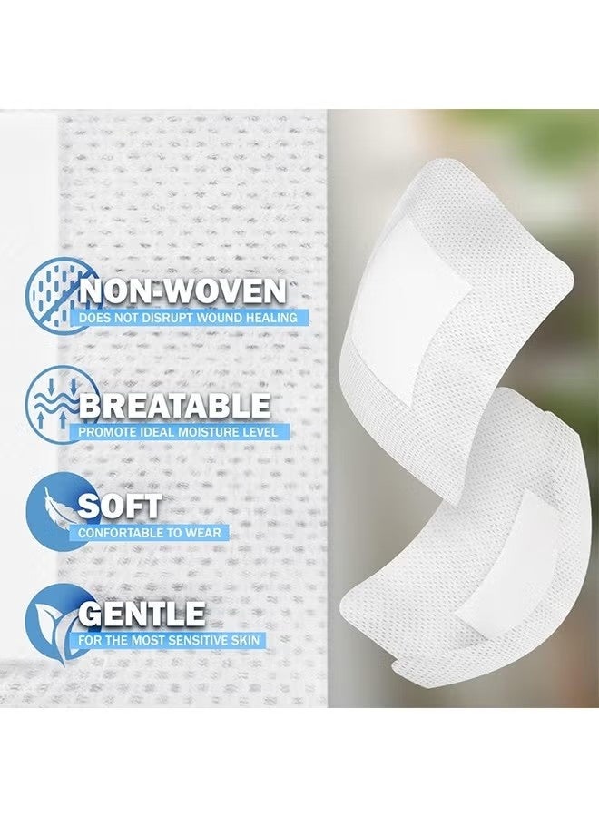 Waterproof Adhesive Island Dressing [Pack of 20], 4" x 4" Sterile Island Wound Dressing, Breathable Bordered Gauze Dressing, Individually Wrapped Latex Free Bandages with Non-Stick Central Pad - Image 5