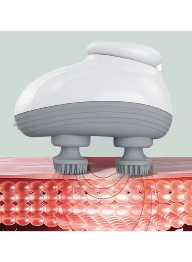 ZEXREL Rechargeable Electric Hair Scalp Massager – 4 Speed Modes, Portable Handheld Head Kneading Massager for Hair Growth, Deep Scalp Clean & Full Body Pain Relief - Image 3