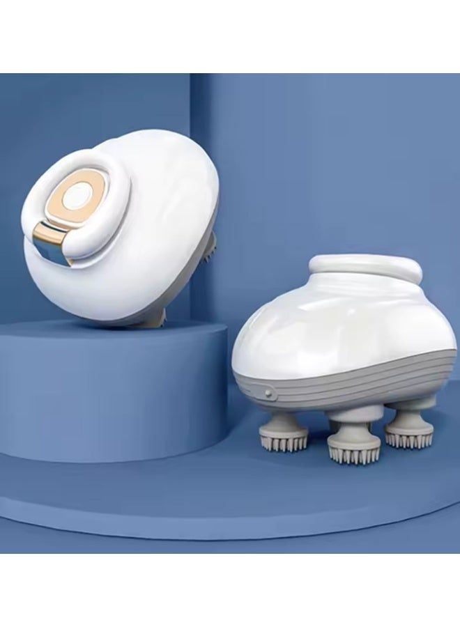 ZEXREL Rechargeable Electric Hair Scalp Massager – 4 Speed Modes, Portable Handheld Head Kneading Massager for Hair Growth, Deep Scalp Clean & Full Body Pain Relief - Image 4