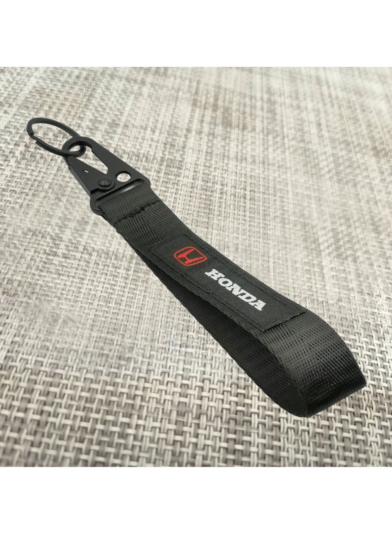 Honda Car Key Chain Home Keychain, Premium Type Fabric Strap Keychain HONDA - Image 1