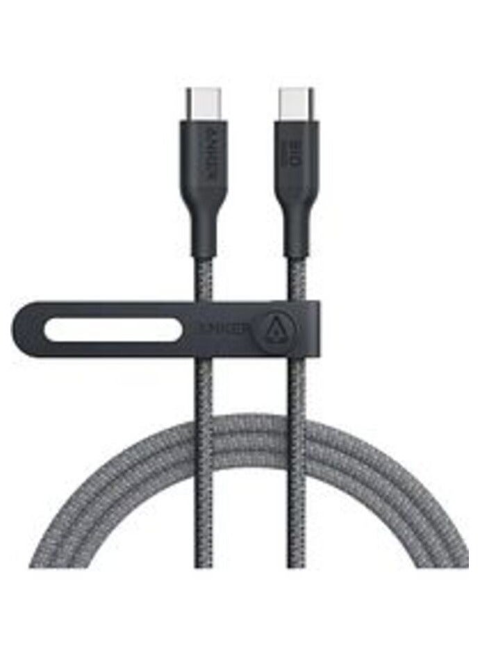 Ankey Anker 544 USB-C to USB-C 240W Cable Bio-Nylon 3ft  Black - Image 1