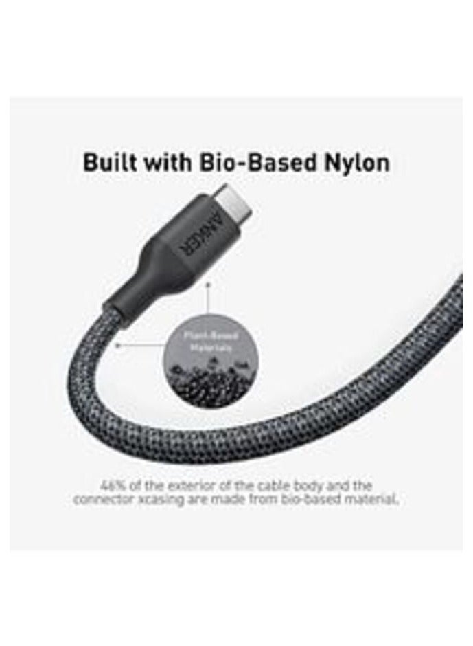 Ankey Anker 544 USB-C to USB-C 240W Cable Bio-Nylon 3ft  Black - Image 2