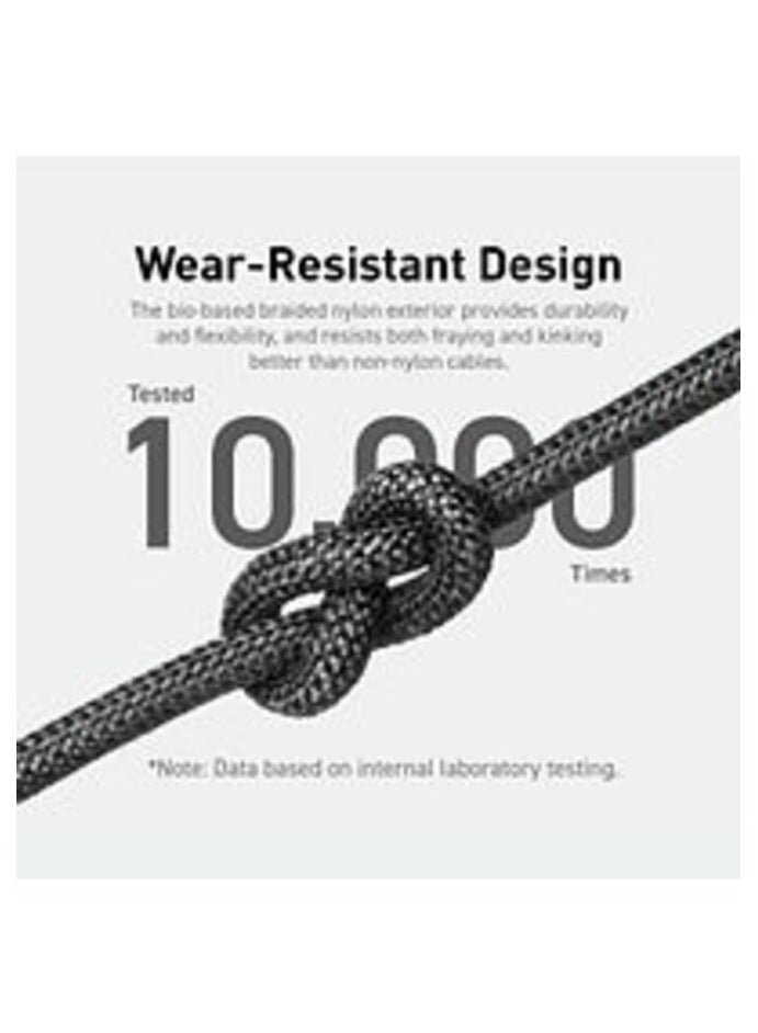 Ankey Anker 544 USB-C to USB-C 240W Cable Bio-Nylon 3ft  Black - Image 4
