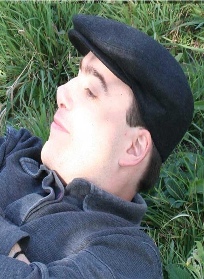 ATABZ Black Golf Flat Cap for Men Newsboy Hat Cap for Men French Style - Image 4
