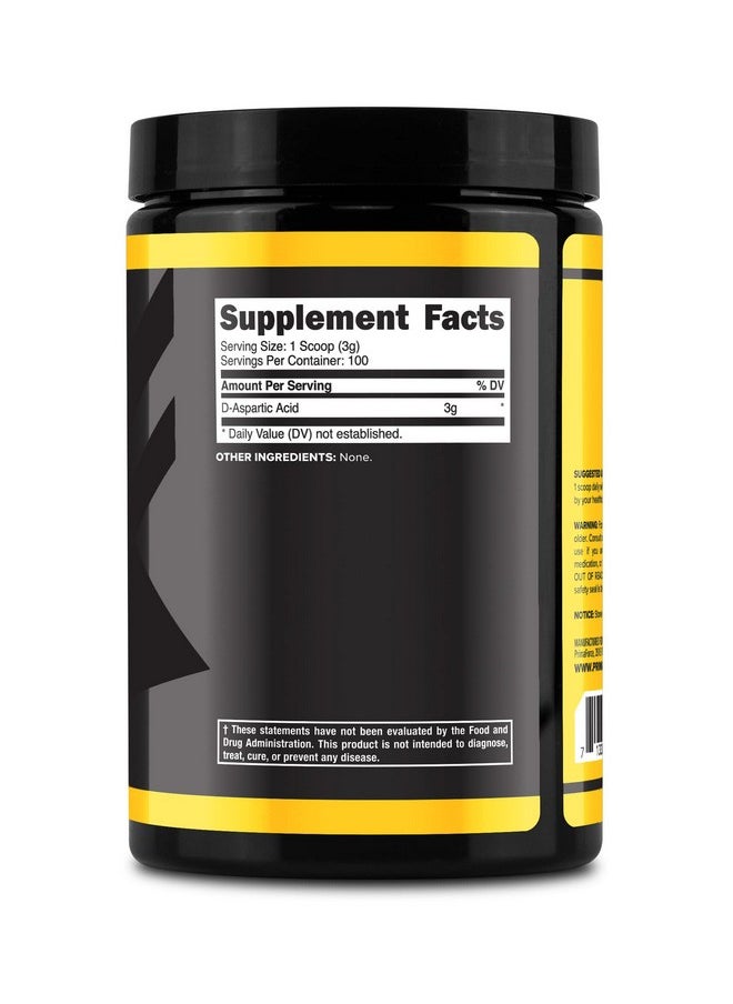 Primaforce Primaforce D-Aspartic Acid 300 Grams (100 Servings), Unflavored, Vegetarian, Non-GMO  - Image 4