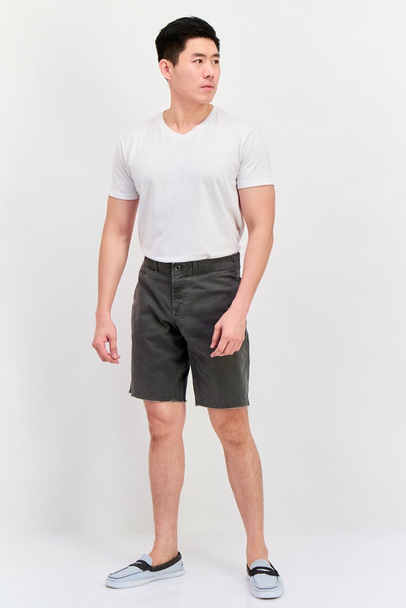 Original Paperbacks Men Plain Cargo Shorts, Dark Grey - Image 3