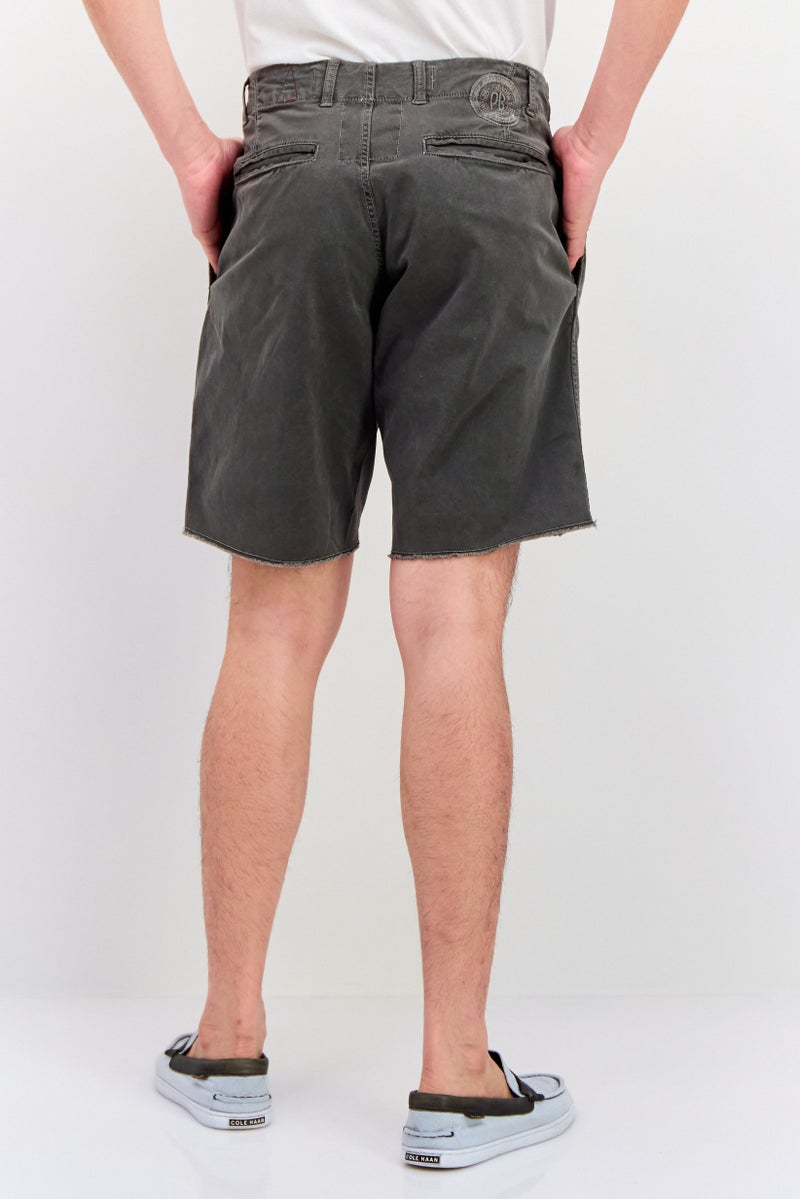 Original Paperbacks Men Plain Cargo Shorts, Dark Grey - Image 2
