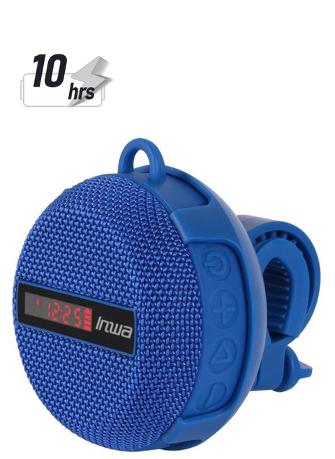 Portable Bike Bluetooth Speaker with Speed Display 480 Mins Super Long Playtime Decent Sound Compact Size and Loudness for Riding Hiking Showering Golfing
