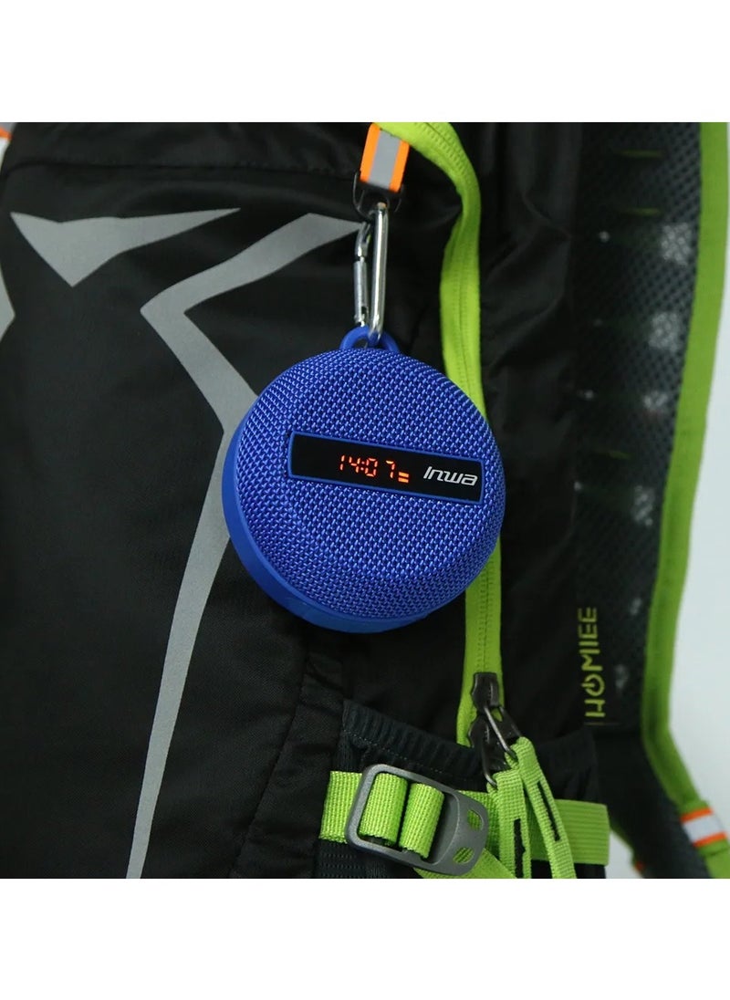 Portable Bike Bluetooth Speaker with Speed Display 480 Mins Super Long Playtime Decent Sound Compact Size and Loudness for Riding Hiking Showering Golfing