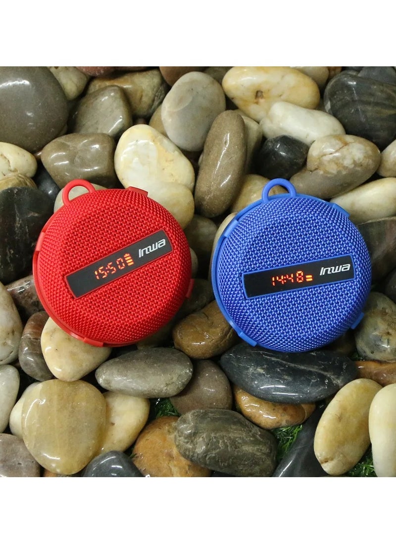 Portable Bike Bluetooth Speaker with Speed Display 480 Mins Super Long Playtime Decent Sound Compact Size and Loudness for Riding Hiking Showering Golfing