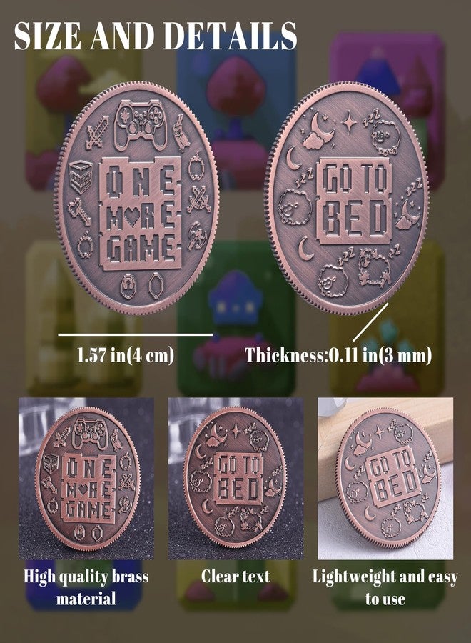 LParkin Ultimate Gamer Gift for Men - Double Sided Decision Maker Coin for Boyfriend, Husband & Gamers | Stress-Relieving Gaming Accessories for Birthday, Christmas & Valentines Day - Image 2