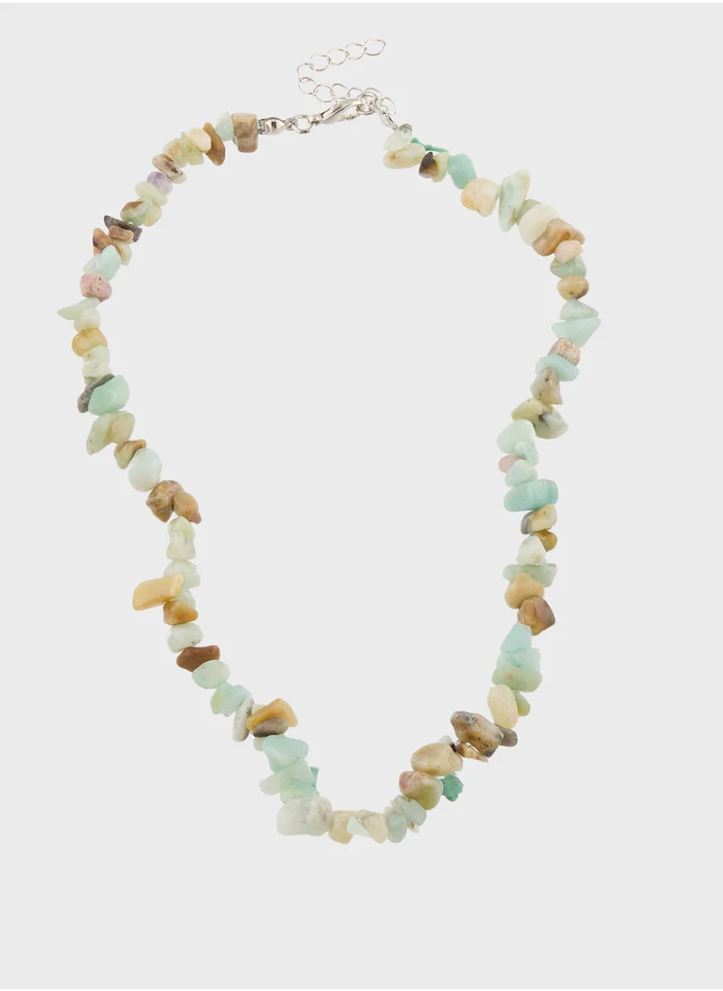 Seventy Five Stone Beach Necklace