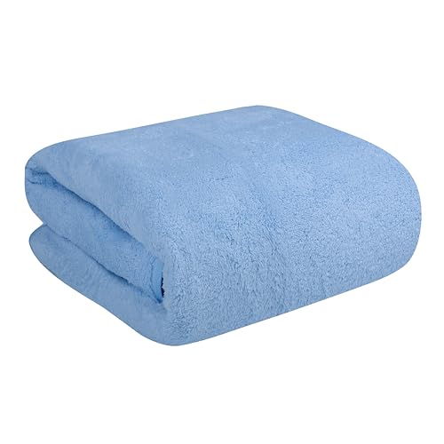 Fezora® Large Bath Towels for Men & Women | Microfiber Bath Towel | Soft, Absorbent, Quick-Dry Towel(Pack of 1, Blue) - Image 1