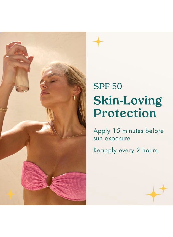 Kopari Sunglaze Sheer Setting Mist Sunscreen SPF 50, Weightless, Fast Drying, Ultra-Fine Setting Spray, Made With Hyaluronic Acid, Sets Makeup For A Hydrated, Dewy Finish, 2.53 fl oz - Image 5